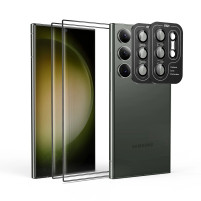 Комплект включващ 4 бр протектора от закалено стъкло за дисплей и камера ESR за Samsung Galaxy S23 Ultra S918 (2 бр за дисплей и 2 бр за камера)